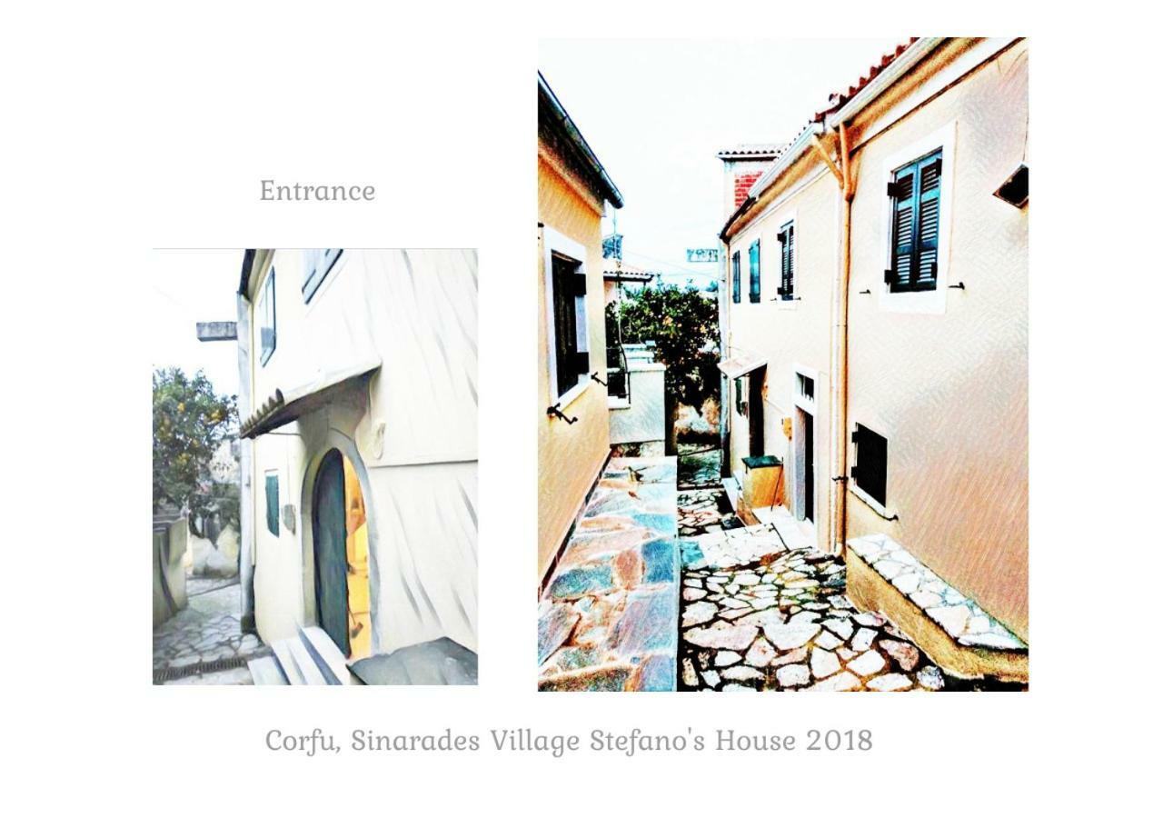 Country Traditional House In Corfu Village, Greece Sinarádes Esterno foto