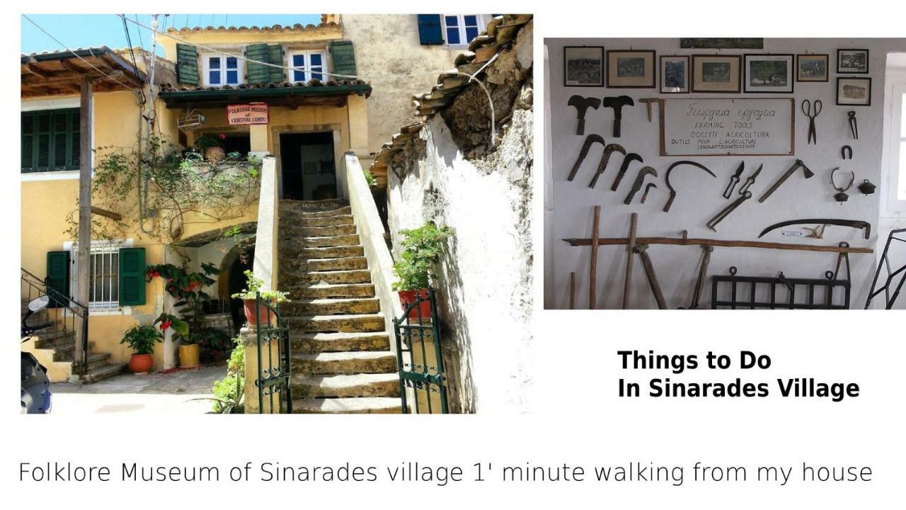 Country Traditional House In Corfu Village, Greece Sinarádes Esterno foto